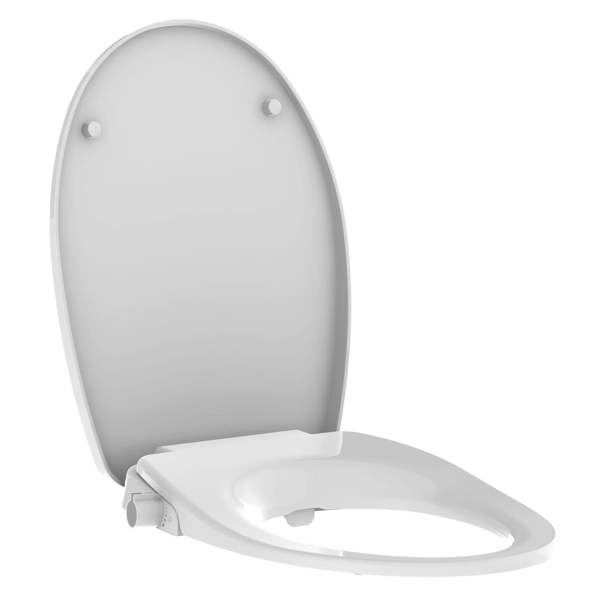 Abattant blanc "Aledo" frein de chute + douchette hygiénique à pression