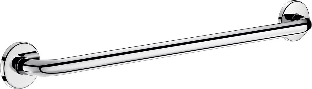 Barre droite Ø 25 Lg 600 mm inox poli brillant - fixations invisible