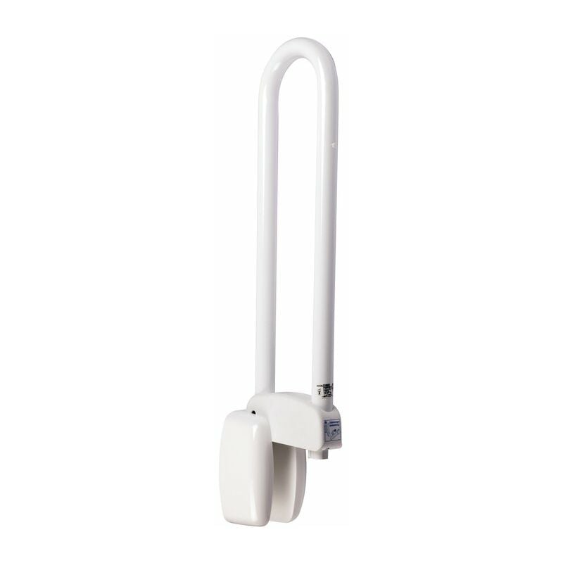[048860] Barre relevable Ø 30 alu époxy blanc Lg 600 mm - fixations invisible