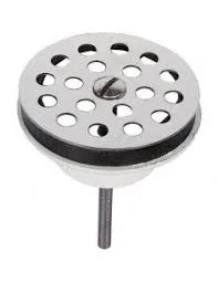 Bonde lavabo/urinoir plastique Ø 63 à grille inox