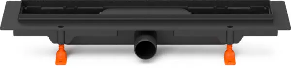 Caniveau douche corps seul - Lg 350mm - SH Ø 40 Noir Mat
