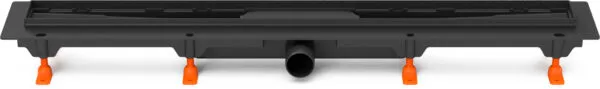 Caniveau douche corps seul - Lg 750mm - SH Ø 40 Noir Mat