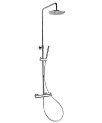 [43CR200ROABS] Colonne de douche " Eco Techno 200 " (douche de tête Ø200) + mitigeur thermostatique