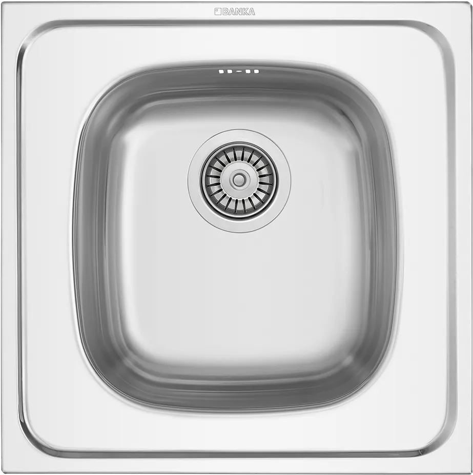 [E4050] Cuve inox a encastrer " M 4000 " 50x50 - Avec vidage