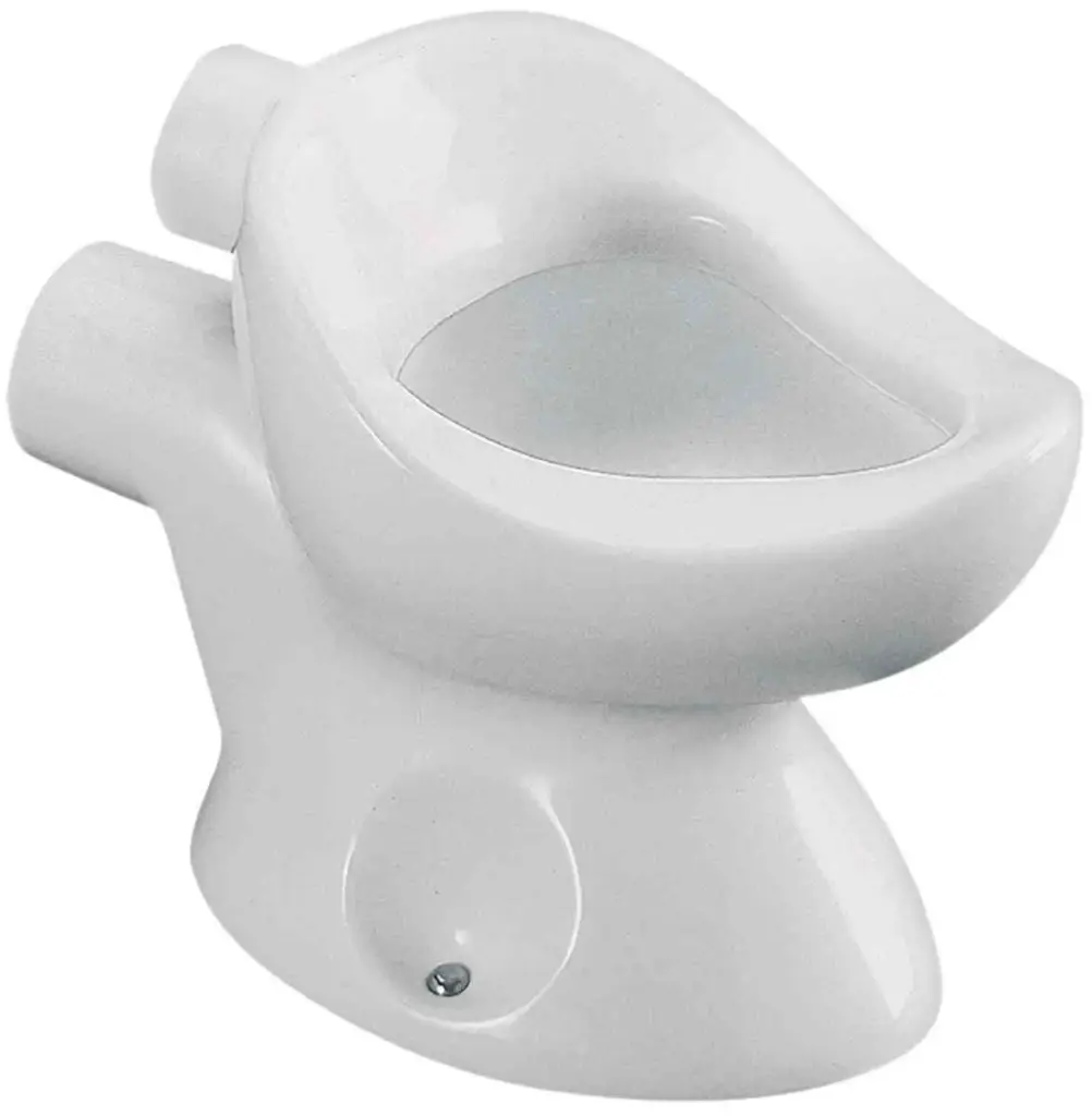 Cuvette WC " Maternelle " alimentation indépendante sans trous d'abattant