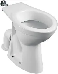 [E1751-00] Cuvette WC surelevee " Hospitaliere " alim. indep. sans trous d'abat.