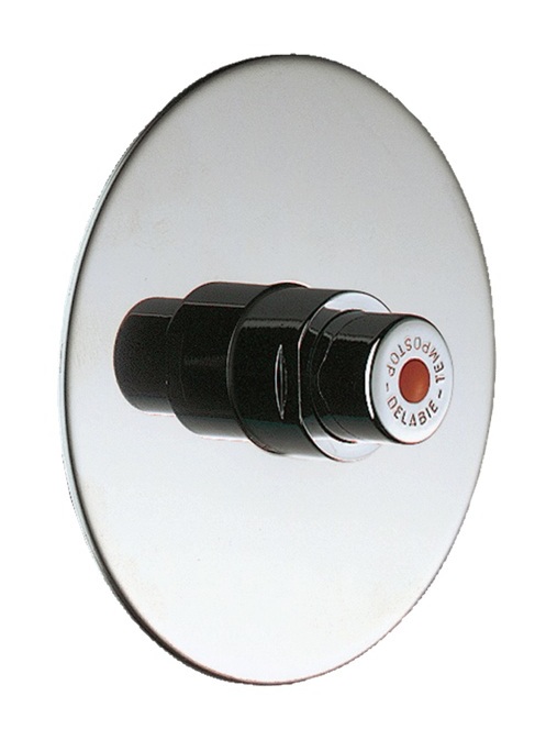 [749128] Ensemble douche temporisé encastrée 30sec + rosace Inox Ø130