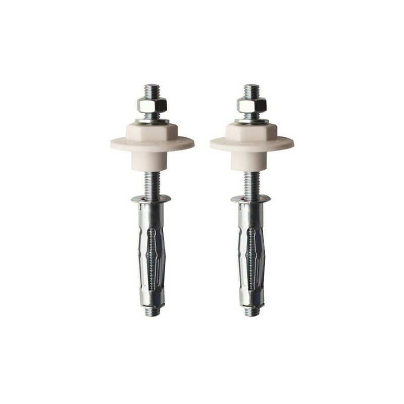 Fixation lavabo cloicons creuses Ø 10x115 (paire) - acier zingue