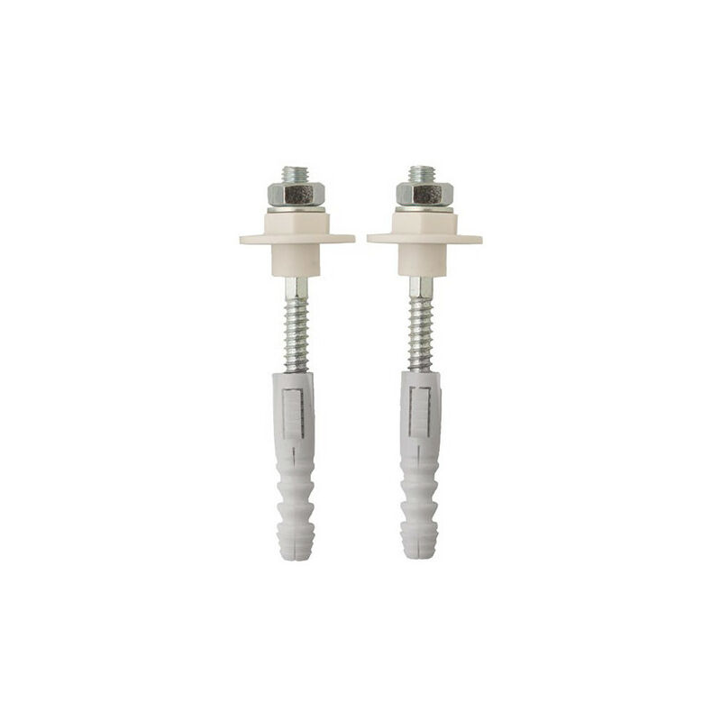 Fixation lavabo/CEE Ø 10x140 (paire) - acier zingue