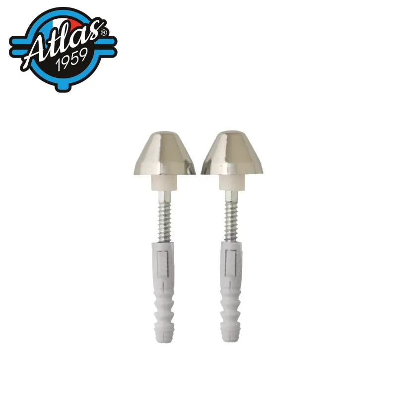 [7907] Fixation urinoir Ø 8x110 (paire) - acier zingue
