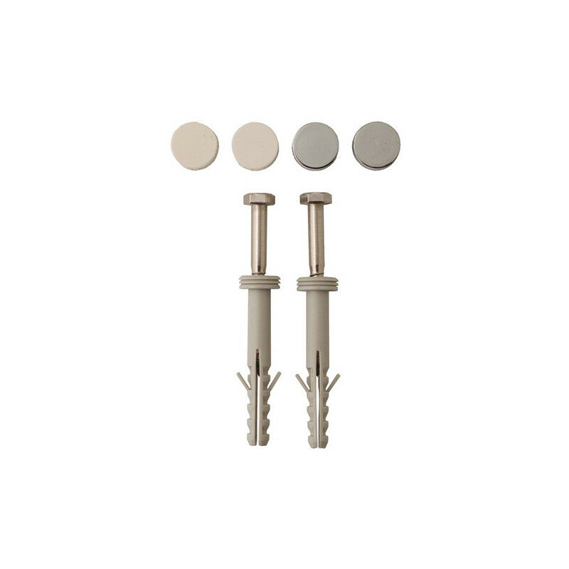 Fixation WC 8x80 (paire) - inox
