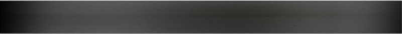 Grille inox noire mat seule " Klasic " pour caniveau - Lg 750mm