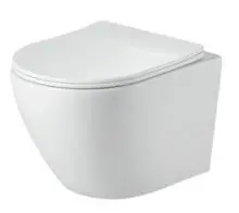 [CUV-CBM] Pack WC suspendu Blanc Mat - sans bride - soft close