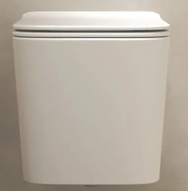 [CUV-HB] Pack WC carre HORACE suspendu Blanc - ss bride - soft close