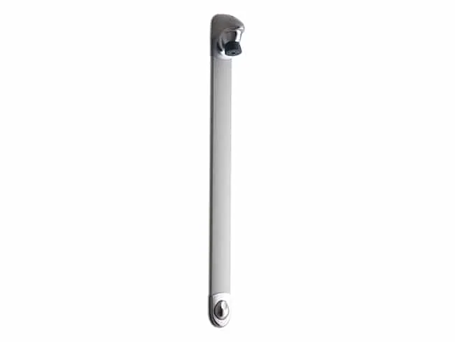 [27402] Panneau de douche temporisé aluminium " DL 400 SE " avec robinet d'arrêt équerre