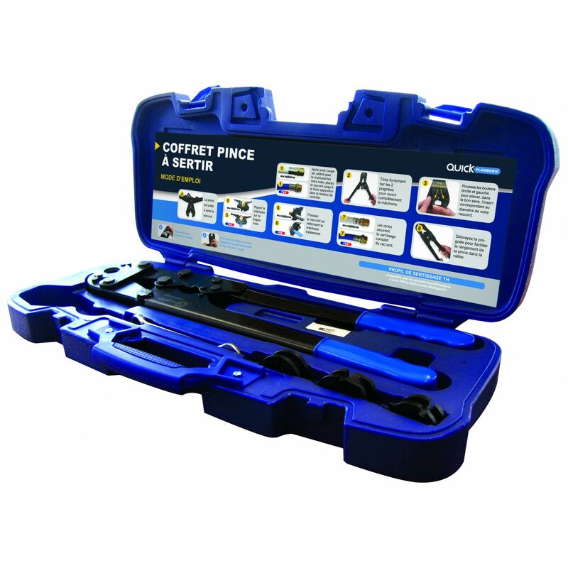 Pince a sertir manuelle pour PER et PEX Ø 12 a 26 - coffret complet