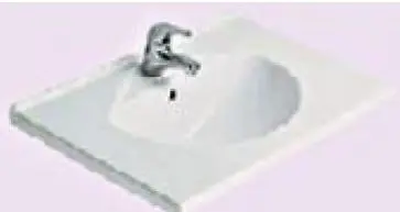 Plan de toilette " Kheops " 70x50