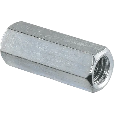 Rallonge tige filetee hexagonal double femelle acier zingue Ø 10