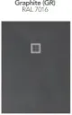 [HEL120X90GR] Receveur a poser ou encast. solidstone " Helsinki" 120x90 - Graphite