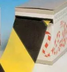 Ruban plastique chantier noir/jaune Lg 200m - l 70mm