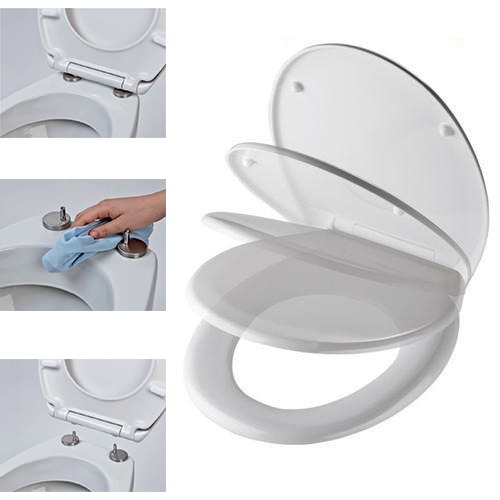 Abattant blanc duroplast " Motiv " frein de chute + déclipsable
