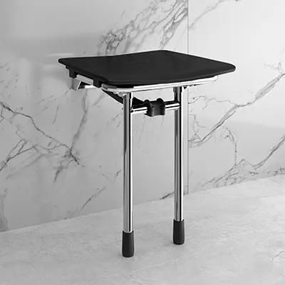 Siège de douche relevable " RUGAO "avec pied articulé
